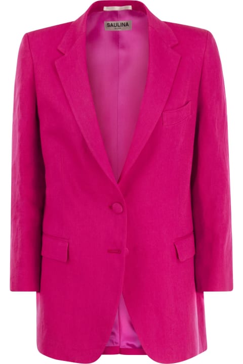 Antonia - Linen Two Button Blazer