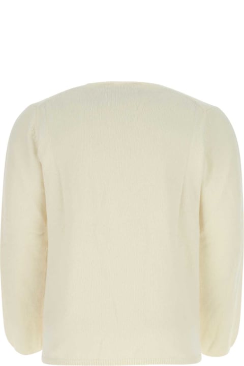 Fashion for Men Comme des Garçons Shirt Ivory Wool Blend Sweater