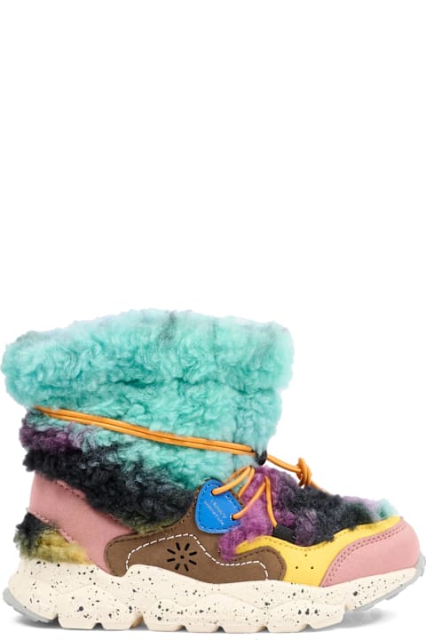 Homeware Flower Mountain Multicolor Ankle Boots For Kids