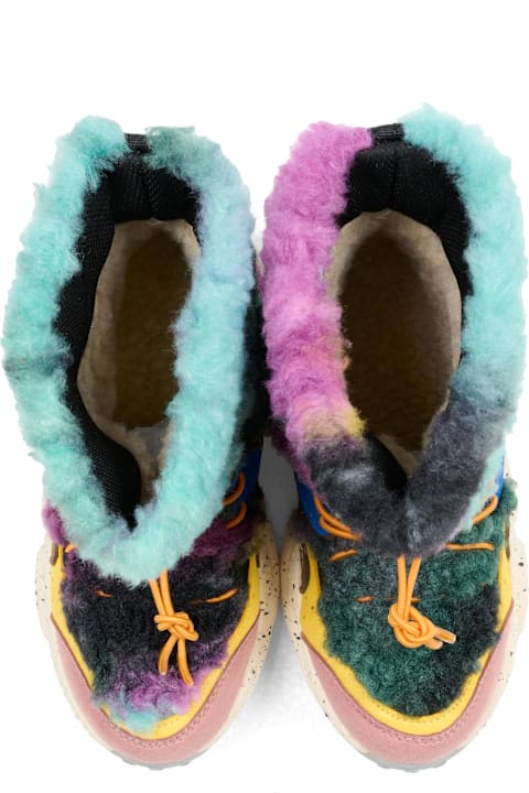 Homeware Flower Mountain Multicolor Ankle Boots For Kids