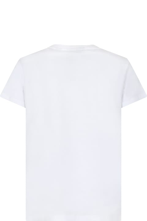 Juicy Coutureのガールズ Juicy Couture White T-shirt For Girl With Strass