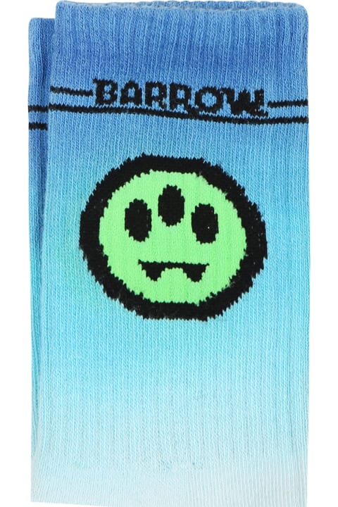 Barrow Underwear for Boys Barrow Light Blue Socks For Kids With Smiley