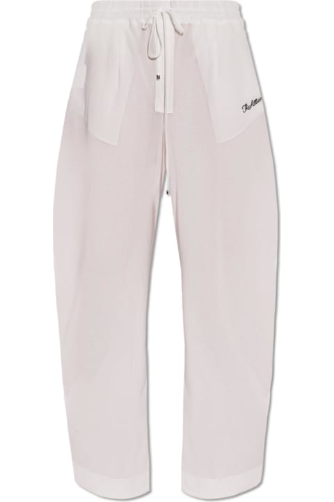 The Attico Pants & Shorts for Women The Attico Logo Embroidered Drawstring Waist Track Pants