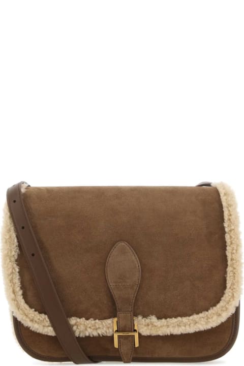 Homeware Saint Laurent Brown Suede Crossbody Bag
