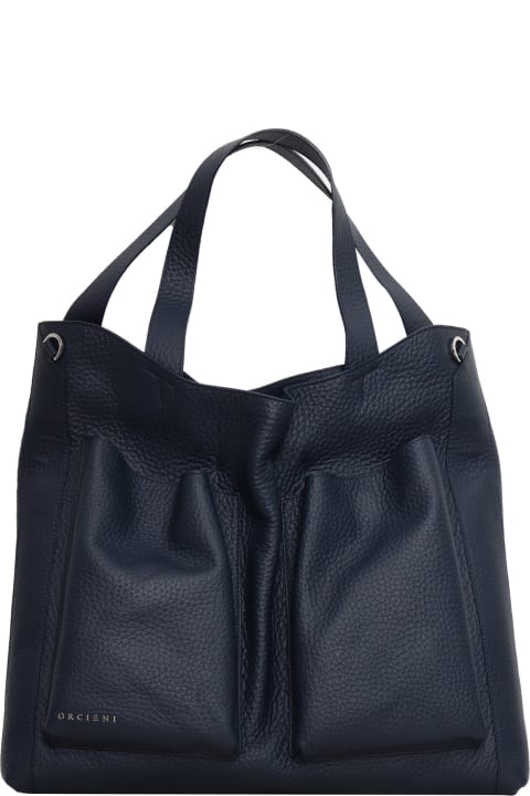 Shoulder Bags for Women Orciani Blue Handbag