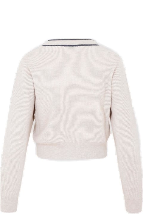 Sweaters for Women Brunello Cucinelli Ribbed Cardigan