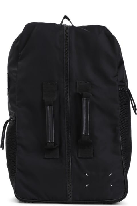 ウィメンズ バックパック Maison Margiela Black Nylon Duffel Bag