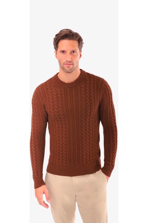 Homeware Larusmiani Cable Knit Sweater Col Du Pillon Sweater