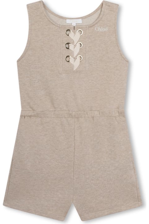 Short Jumpsuit With Embroidery