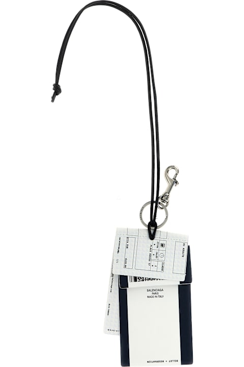 سلاسل مفاتيح لـ القسم الرجالي Balenciaga 'train Ticket' Keyring