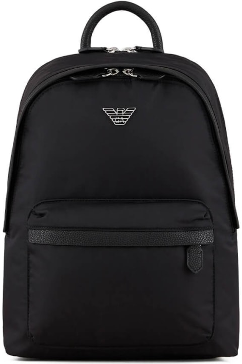 Emporio Armani Backpacks for Women Emporio Armani Travel Essential Black Backpack
