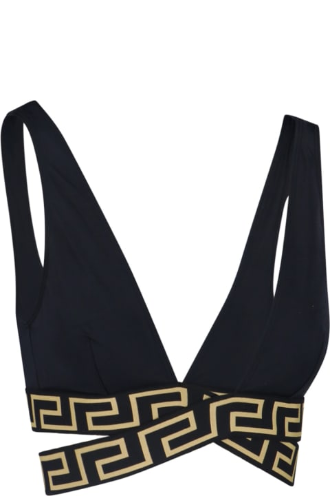 ウィメンズ Versaceの水着 Versace Greek Bikini Top