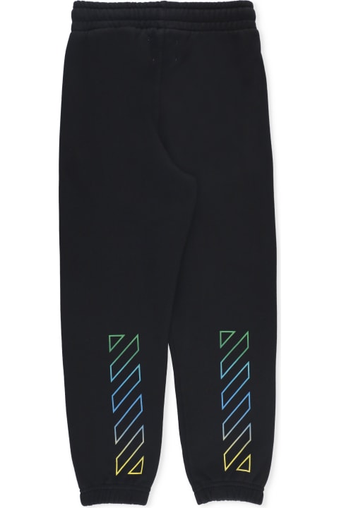 Bottoms for Boys Off-White Diag Rainbow Pants