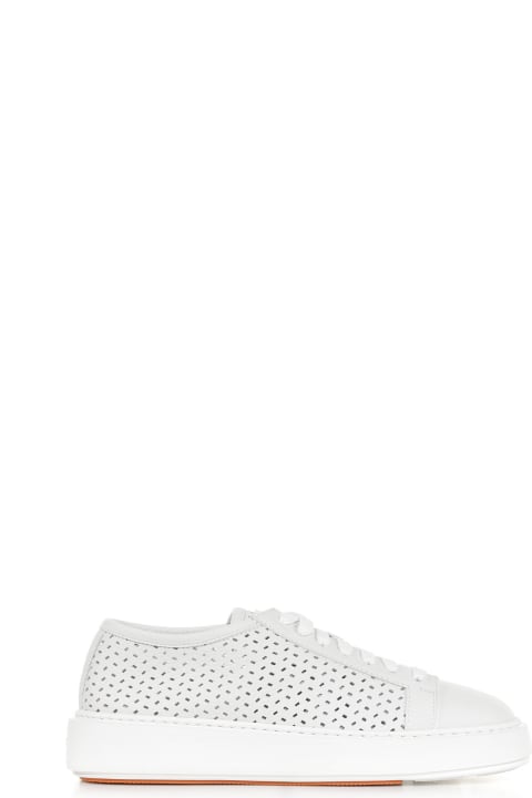 Sneaker In Perforated Leather