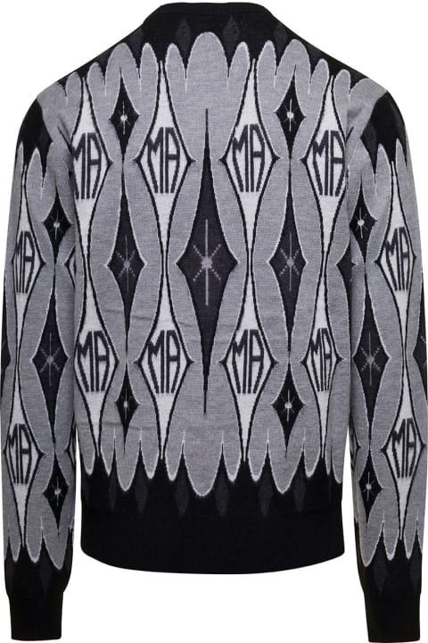 ARGYLE JACQUARD CREW - BLACK – AMIRI