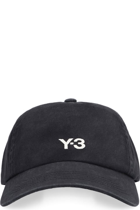 Y-3 Hats for Men Y-3 Y-3 Dad Logo Baseball Cap