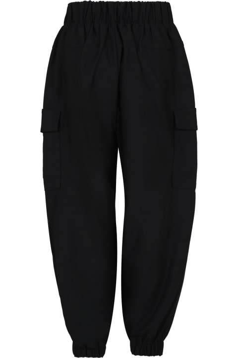 Calvin Klein Bottoms for Boys Calvin Klein Black Casual Trousers For Boy With Logo