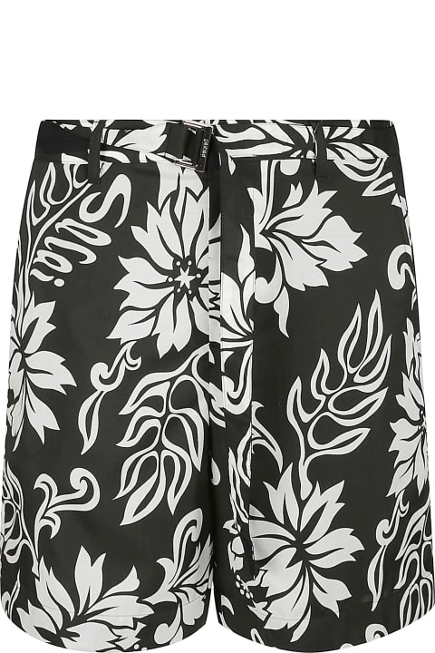 Pants for Men Sacai All-over Printed Belted Shorts