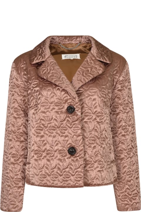 Coats & Jackets Sale for Women Maison Margiela Floral Embossed Buttoned Jacket