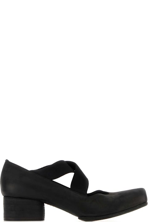 Uma Wang Black Leather Pumps