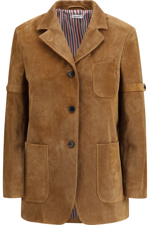 Homeware Thom Browne Ribbed Suede Jacket