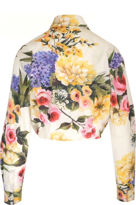 Dolce & Gabbana Topwear for Women Dolce & Gabbana Floral Print Cotton Shirt