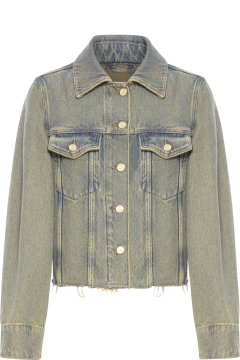 【関税＆送料込み】Ganni 'Overdyed Heavy' Jacket Ganni Overdyed Heavy Denim Jacket | italist