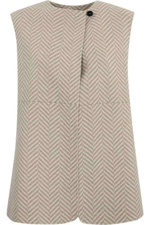 Liviana Conti for Women Liviana Conti Long Vest In Cashmere Cloth