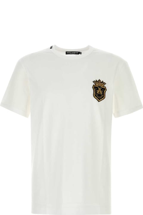 Homeware Dolce & Gabbana White Cotton T-shirt