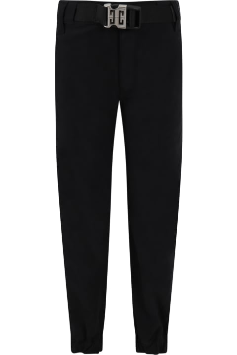 Black Trouser For Boy With Logo