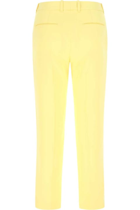 Chloé Pants & Shorts for Women Chloé Yellow Silk Pant