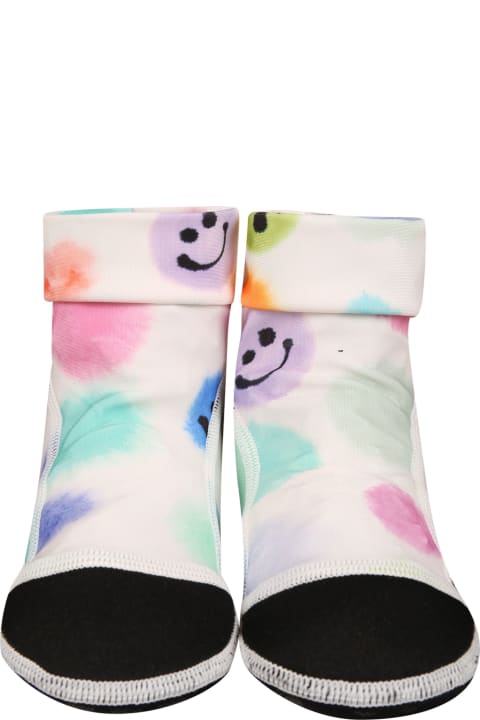 Molo Kids Molo Multicolor Beach Socks For Kids With Smiley