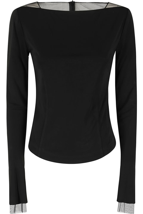 Helmut Lang Sweaters for Women Helmut Lang Sheer Insert Top