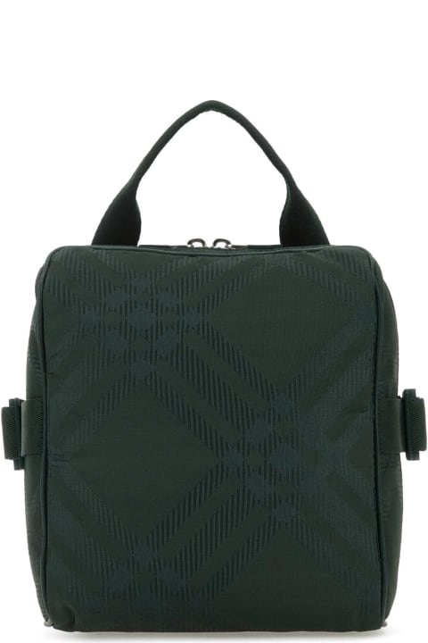 Shoulder Bags for Men Burberry Bottle Green Fabric Crossbody Bag