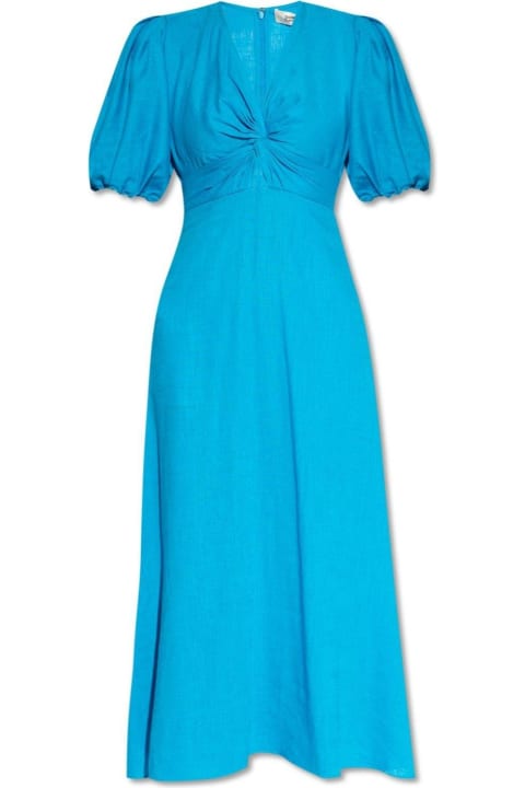 ウィメンズ Diane Von Furstenbergのワンピース＆ドレス Diane Von Furstenberg Majorie V-neck Gathered Dress