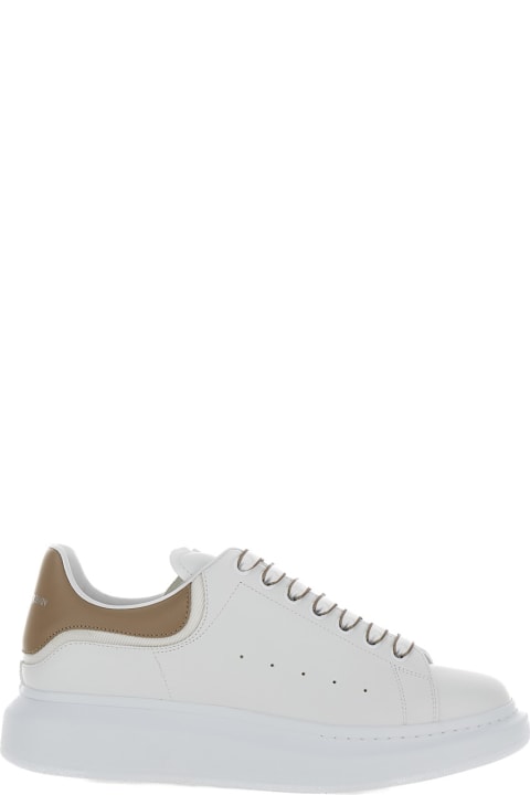 Alexander McQueen Sneakers for Men Alexander McQueen White Low-top Sneakers With Chunky Sole And Contrasting Heel Tab In Leather Man