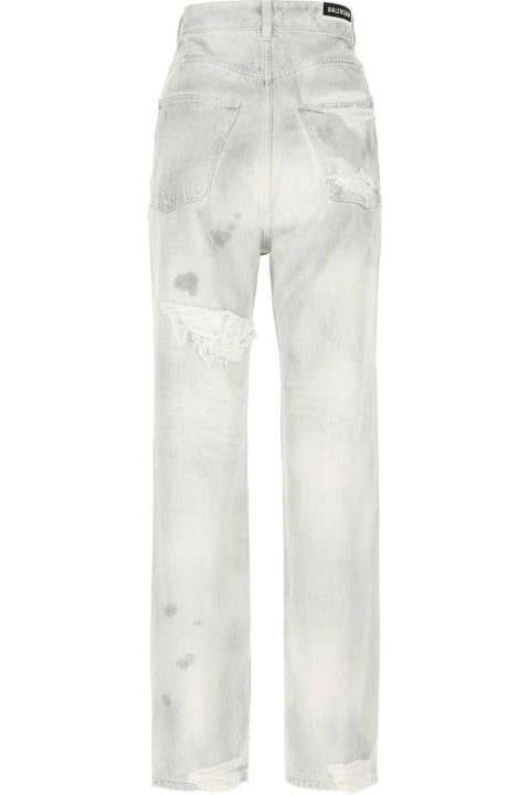 Pants & Shorts for Women Balenciaga Light Grey Denim Jeans