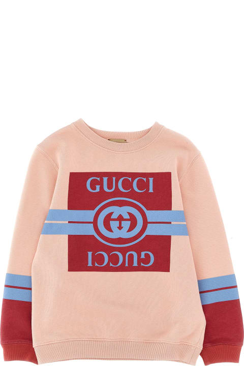 Gucci Topwear for Girls Gucci Logo Print Sweatshirt