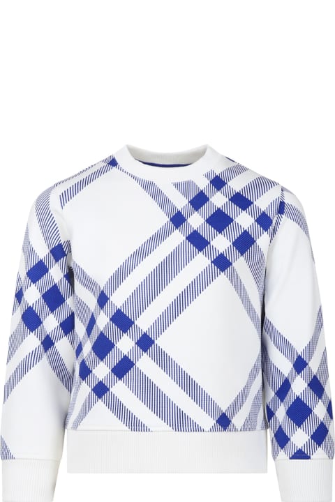 Sweaters & Sweatshirts for Boys Burberry Sweatshirt For Boy With All Over Check
