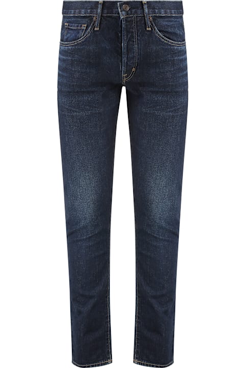 デニム・ジーパン FERRAGAMO JEANS (13C992770558 DENIMSCURO) FERRAGAMO Jeans with logo | Men's Clothing | Vitkac