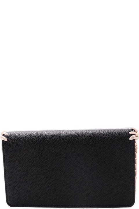 Clutches for Women Love Moschino Whipstitch-trim Chain-linked Shoulder Bag