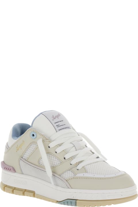 Fashion for Women Axel Arigato 'area Lo' White And Multicolor Sneakers With Logo Detail In Leather Blend Woman