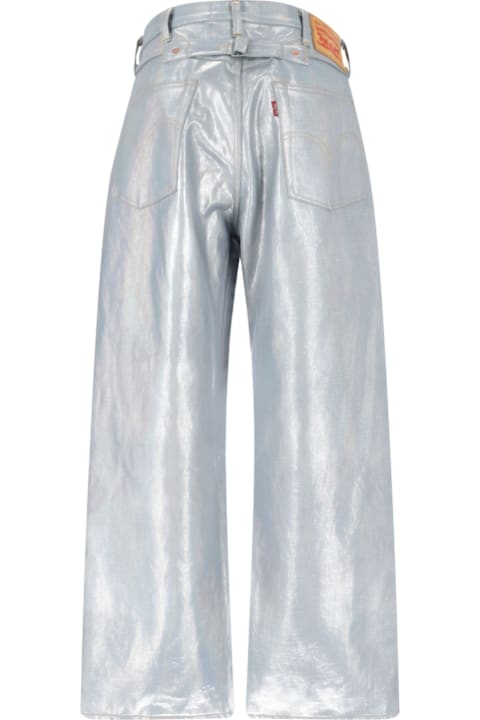 أدوات منزلية Junya Watanabe X Levi's Strauss Logo Straight Jeans