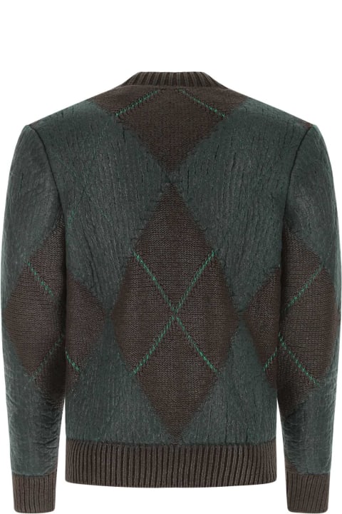 Sweaters for Men Bottega Veneta Embroidered Wool Blend Sweater