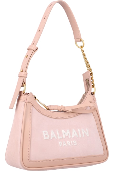 Homeware Balmain B-army Shoulder Bag-suede Leather&logo