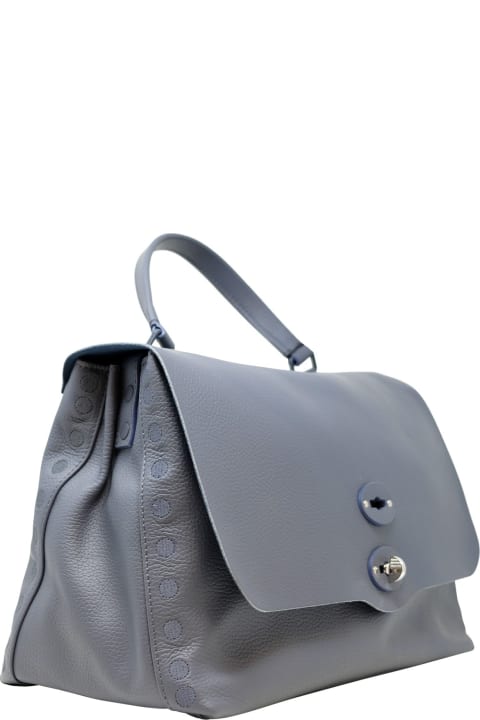 Fashion for Women Zanellato Zanellato 6800 0380000 Z0530 Postina Pura 2.0 Luxethic Blue M Handbag