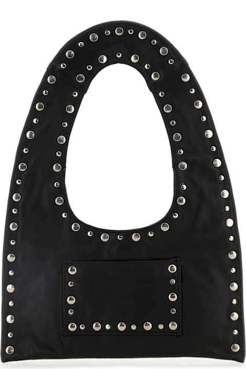 Homeware Gimaguas Black Leather Mini Franca Handbag
