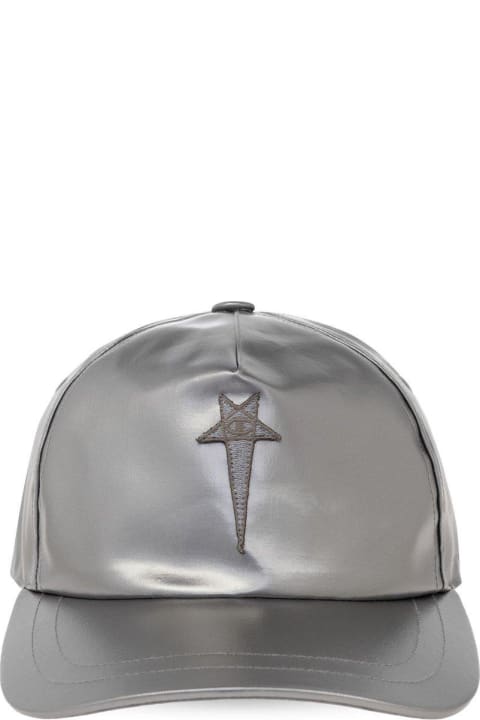 メンズ Rick Owensの帽子 Rick Owens X Champion Logo Embroidered Baseball Cap
