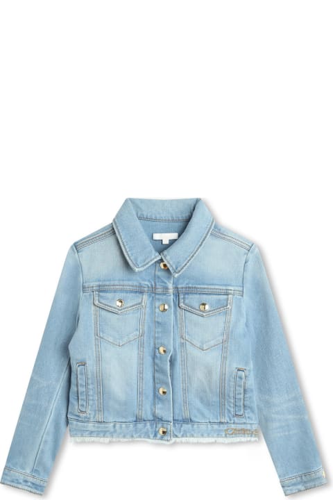 Chloé Coats & Jackets for Girls Chloé Denim Jacket With Embroidery