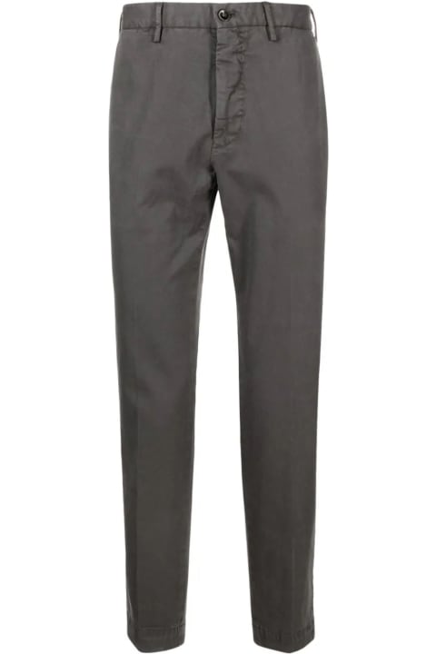 Incotex Clothing for Men Incotex Grey Stretch-cotton Trousers